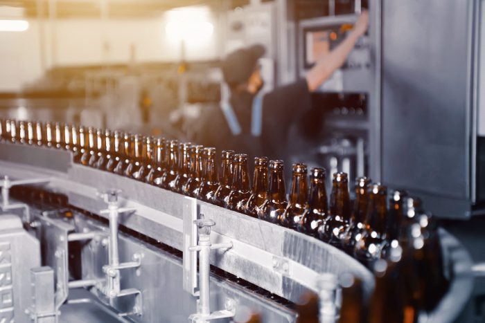 Brewery bottling line
