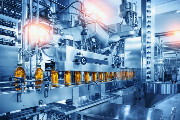 Soft drinks bottling line